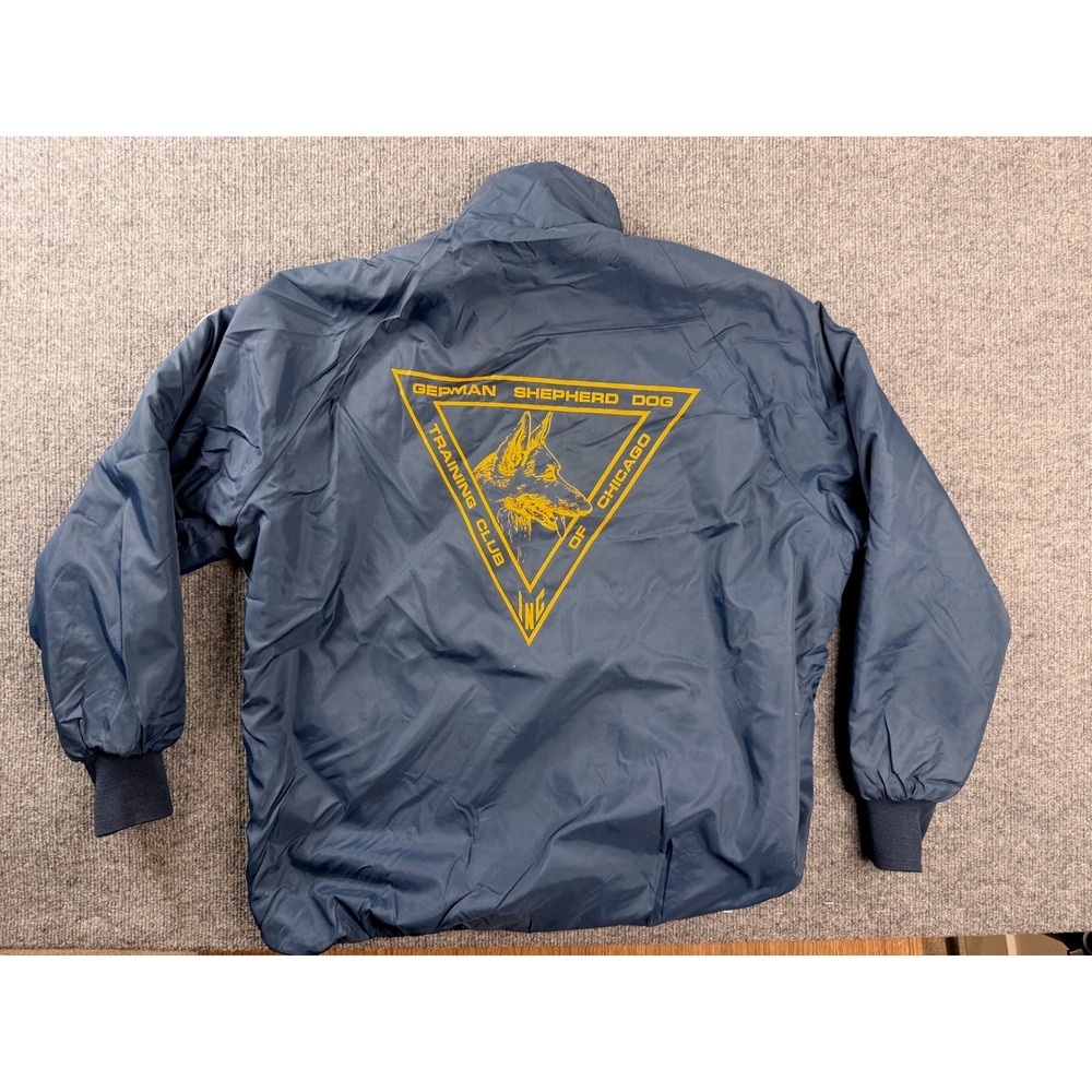 Vintage Dunbrooke Pla-Jac Jacket Mens Large Blue Search & Rescue USA Workwear L